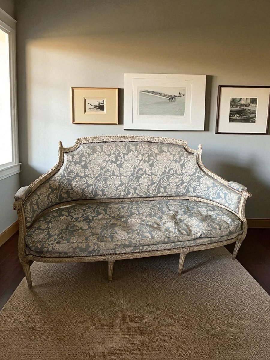 CANAPÉ LAQUÉ ESTAMPILLE' "SENE'?"-photo-2