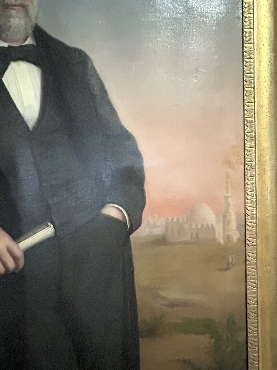 PORTRAIT D'UN DIPLOMATE FRANÇAIS EN ORIENT, SIGNÉ ET DATÉ P. DANGIERS GOUJON, 1866-photo-2