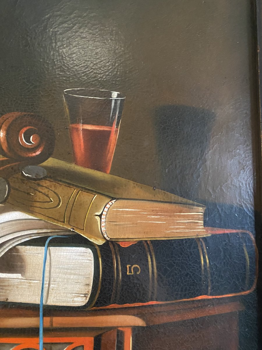 PEINTURE À L'HUILE SUR TOILE XXe SIÈCLE-photo-1