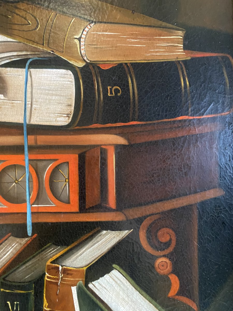 PEINTURE À L'HUILE SUR TOILE XXe SIÈCLE-photo-2