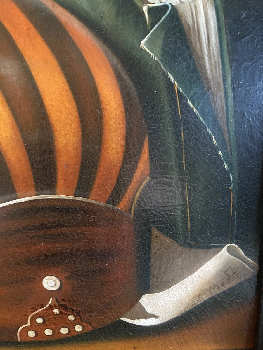 PEINTURE À L'HUILE SUR TOILE XXe SIÈCLE-photo-3