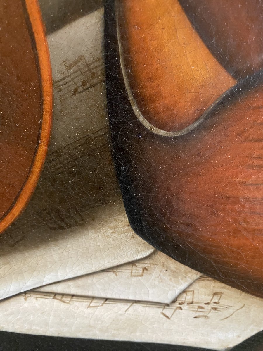 PEINTURE À L'HUILE SUR TOILE XXe SIÈCLE-photo-5
