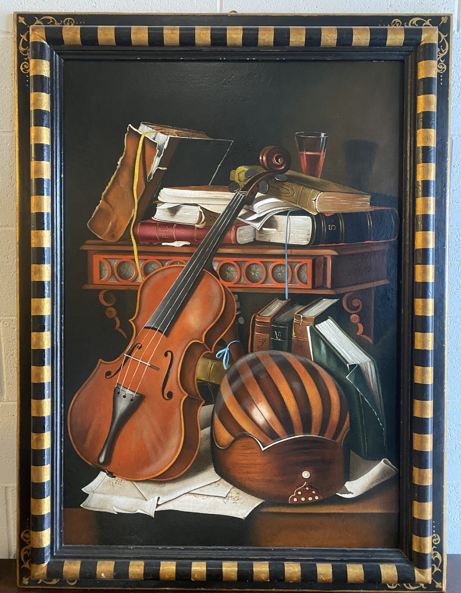 PEINTURE À L'HUILE SUR TOILE XXe SIÈCLE