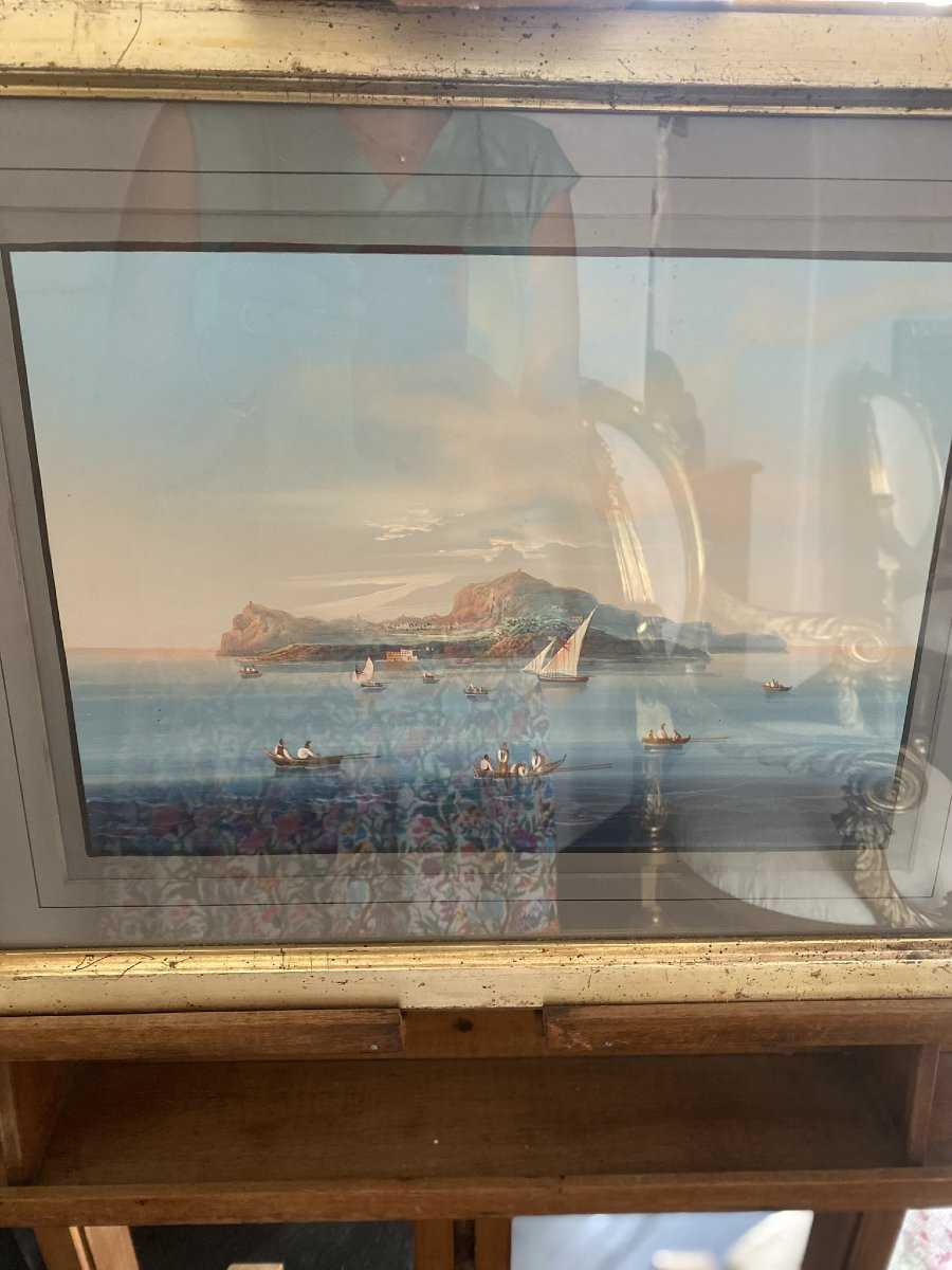 VUE DE CAPRI À LA GOUACHE-photo-3