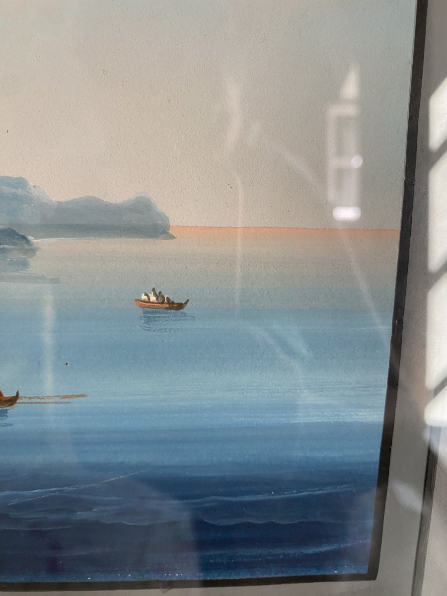 VUE DE CAPRI À LA GOUACHE-photo-5
