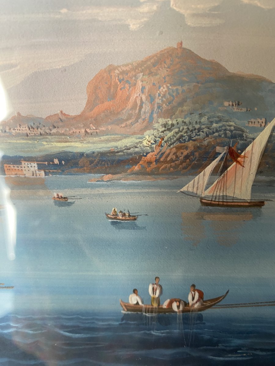 VUE DE CAPRI À LA GOUACHE-photo-7