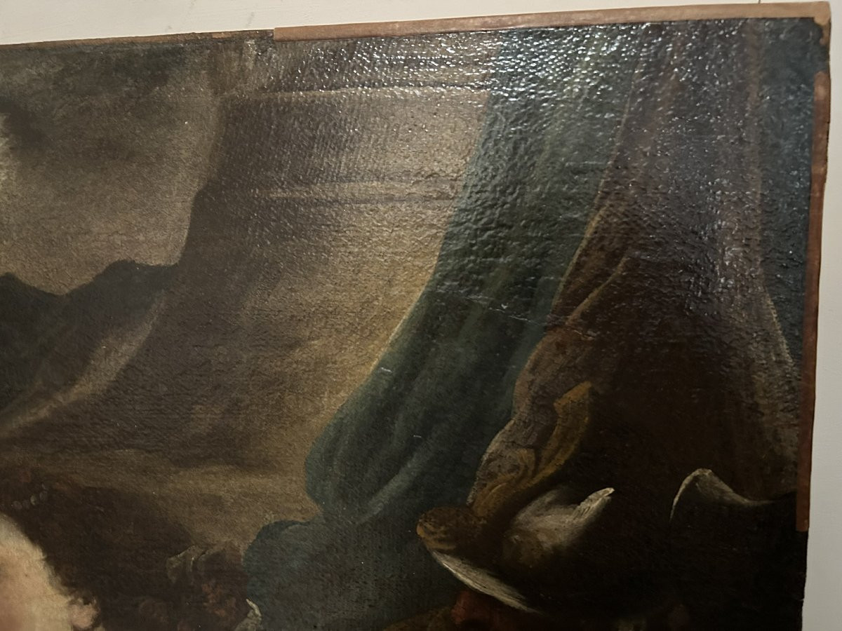 PEINTURE À L'HUILE SUR TOILE D'ALEXANDRE LE GRAND-photo-4