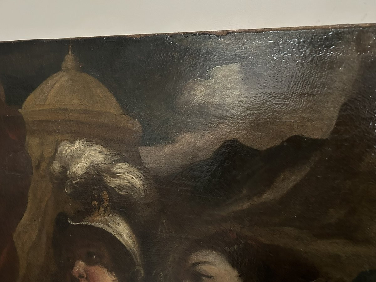 PEINTURE À L'HUILE SUR TOILE D'ALEXANDRE LE GRAND-photo-5