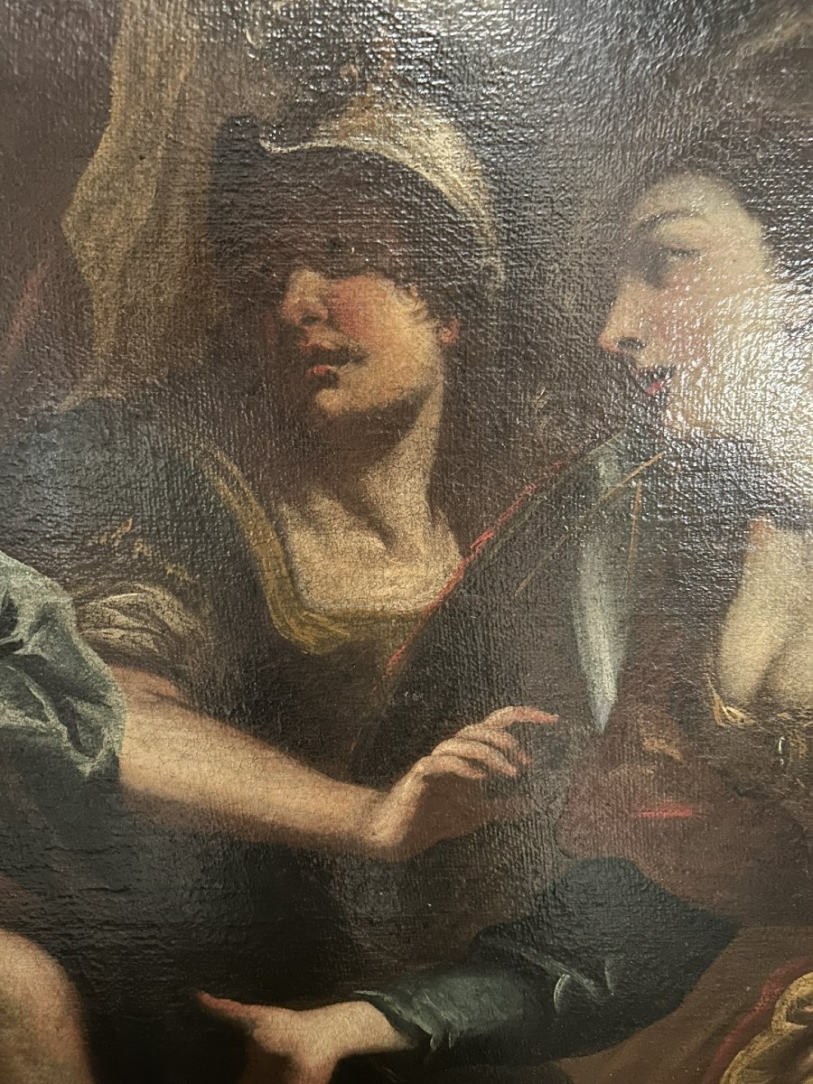PEINTURE À L'HUILE SUR TOILE D'ALEXANDRE LE GRAND-photo-7