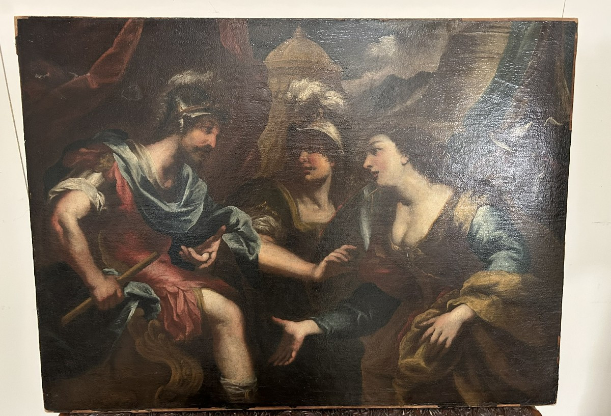 PEINTURE À L'HUILE SUR TOILE D'ALEXANDRE LE GRAND