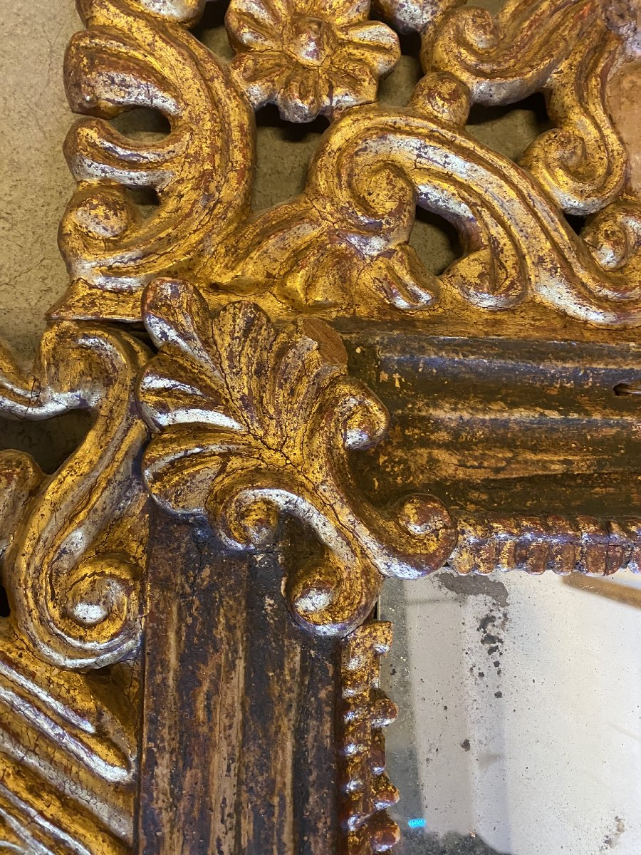 Pair Of Gilded Wood Mirrors-photo-4