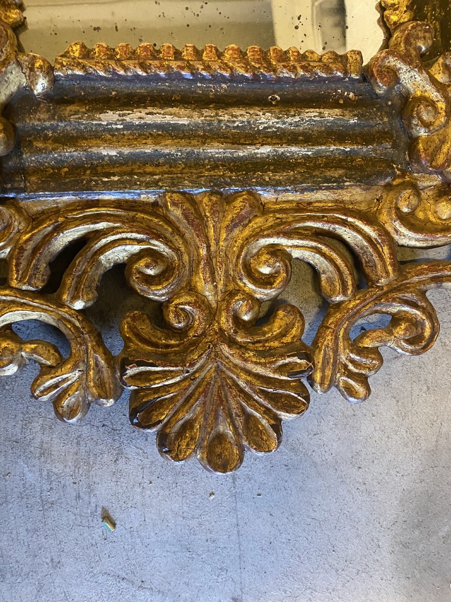 Pair Of Gilded Wood Mirrors-photo-7