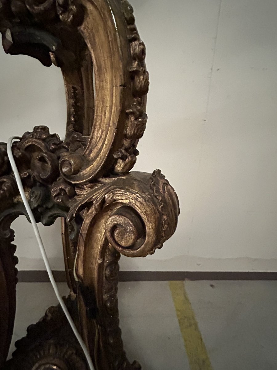 PAIRE DE PORTE-GIRANDOLES STYLE LOUIS XV-photo-4