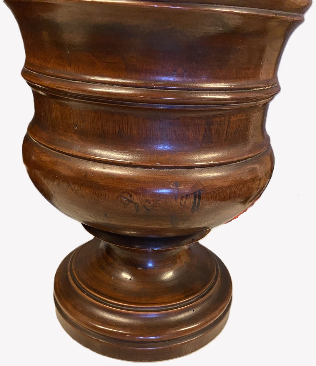 Pair Of Wooden Tobacco Jars-photo-1