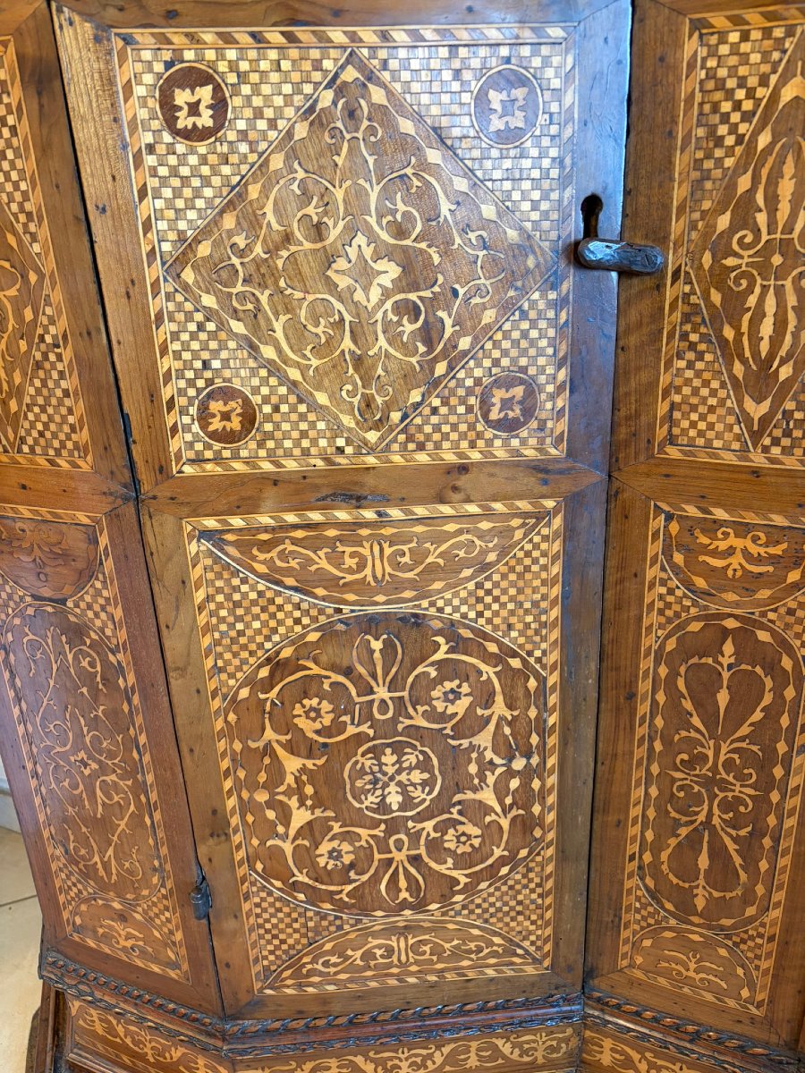 ARMOIRE AVEC MARQUETTERIE  SEC XIX-photo-5
