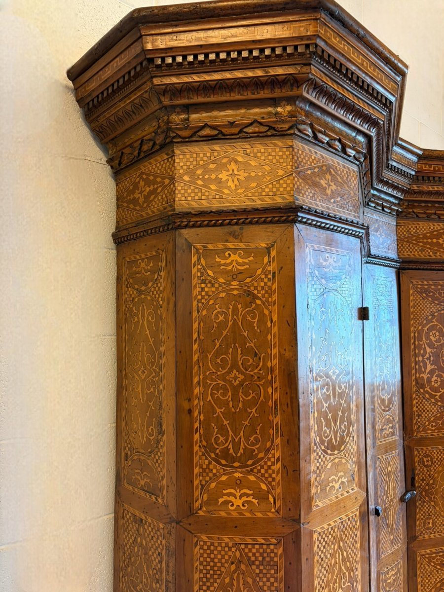ARMOIRE AVEC MARQUETTERIE  SEC XIX-photo-7