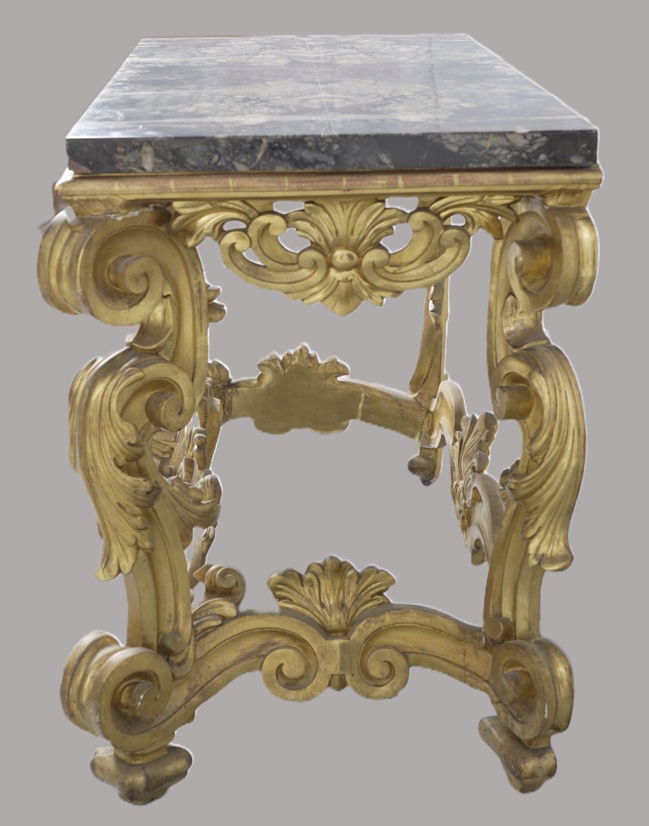 PAIRE DE GRANDES TABLES CONSOLES-photo-3