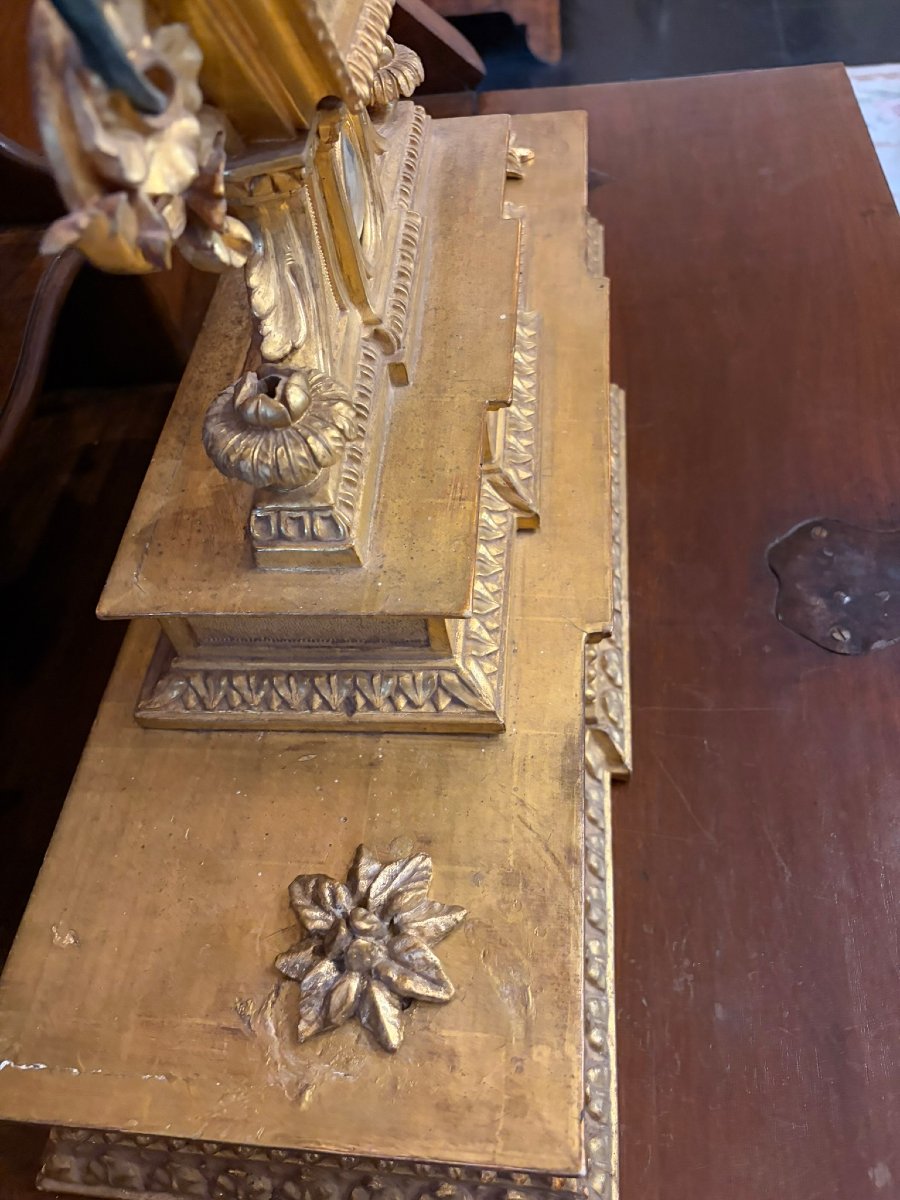 Carved And Gilded Table Mirror (psyche)-photo-3