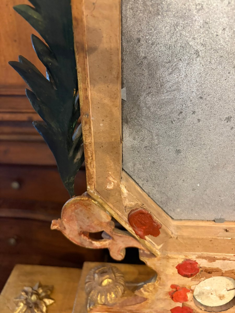 Carved And Gilded Table Mirror (psyche)-photo-5