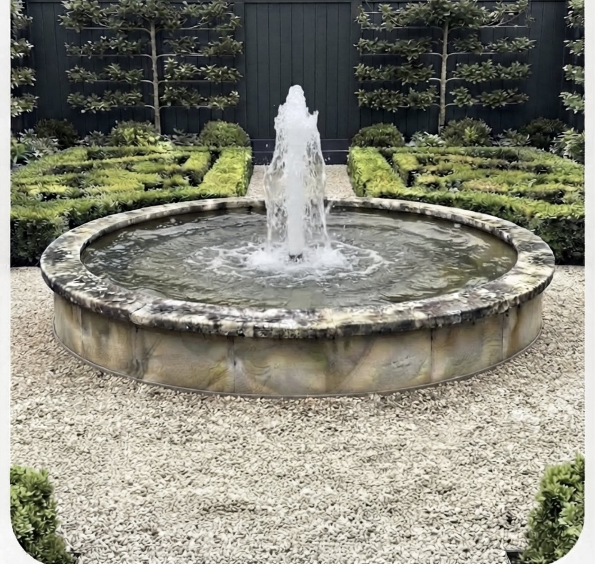 White Marble Garden Fountain-photo-2