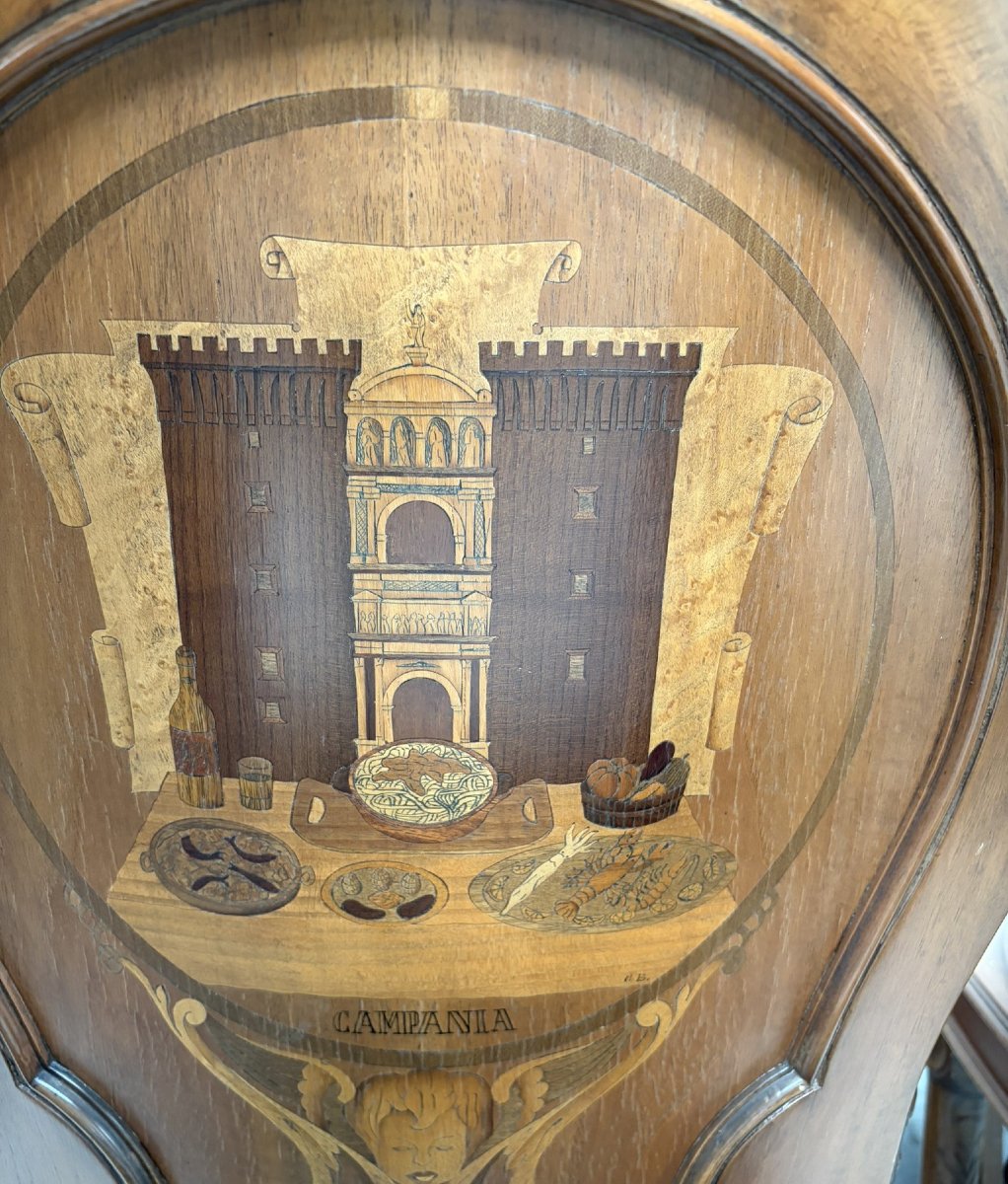Twelve Inlaid Chairs Depicting Italian Regions-photo-1