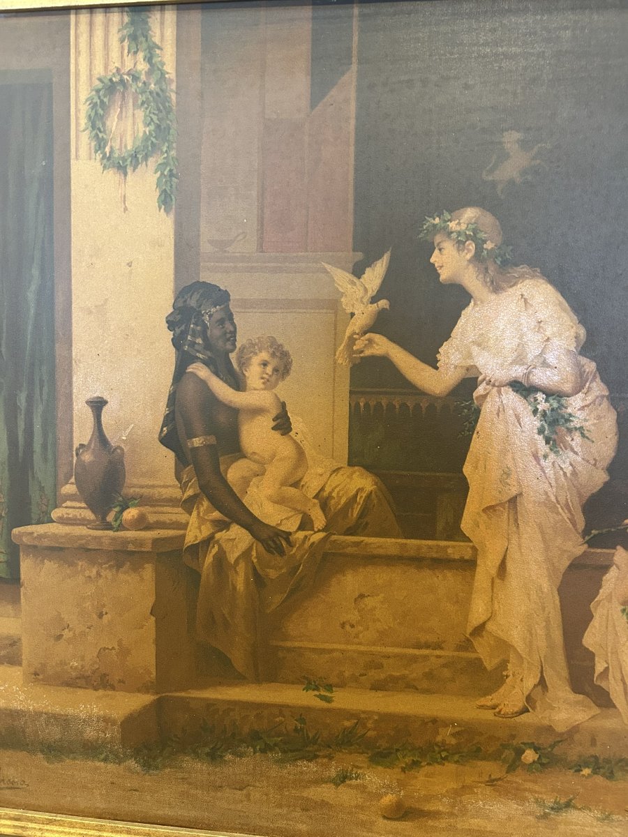 QUATRE LITHOGRAPHIES DE LA FIN DU XIXE SIÈCLE-photo-5