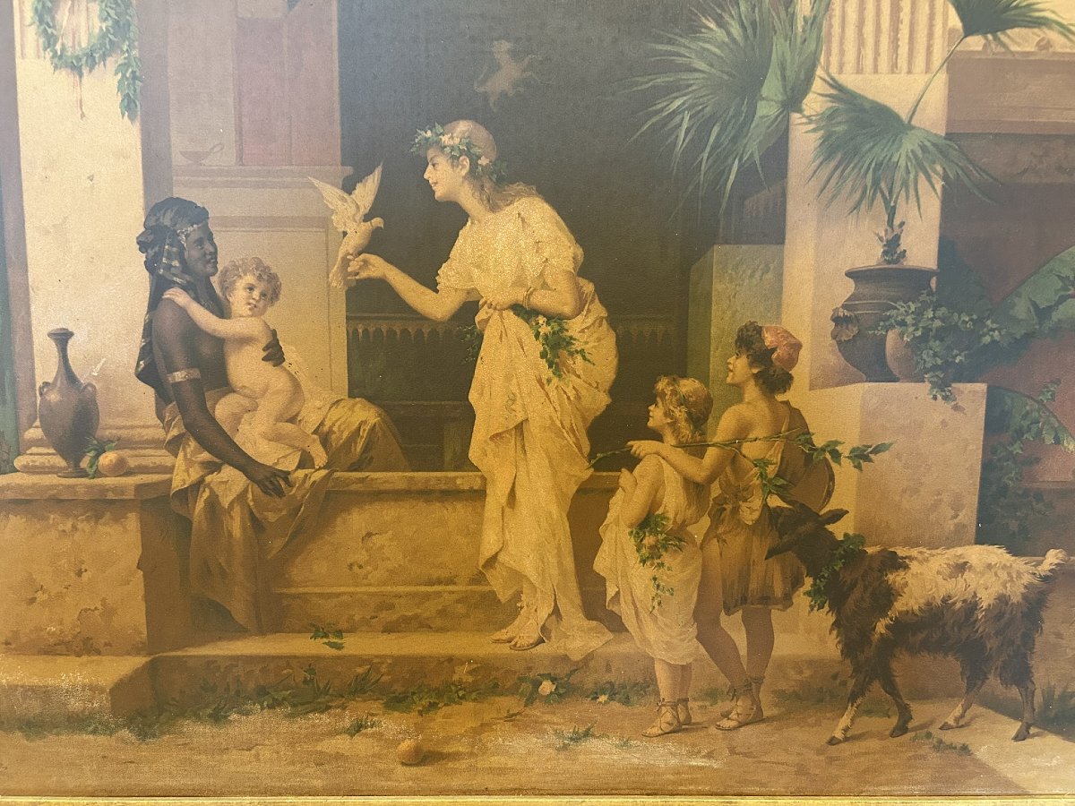 QUATRE LITHOGRAPHIES DE LA FIN DU XIXE SIÈCLE-photo-7