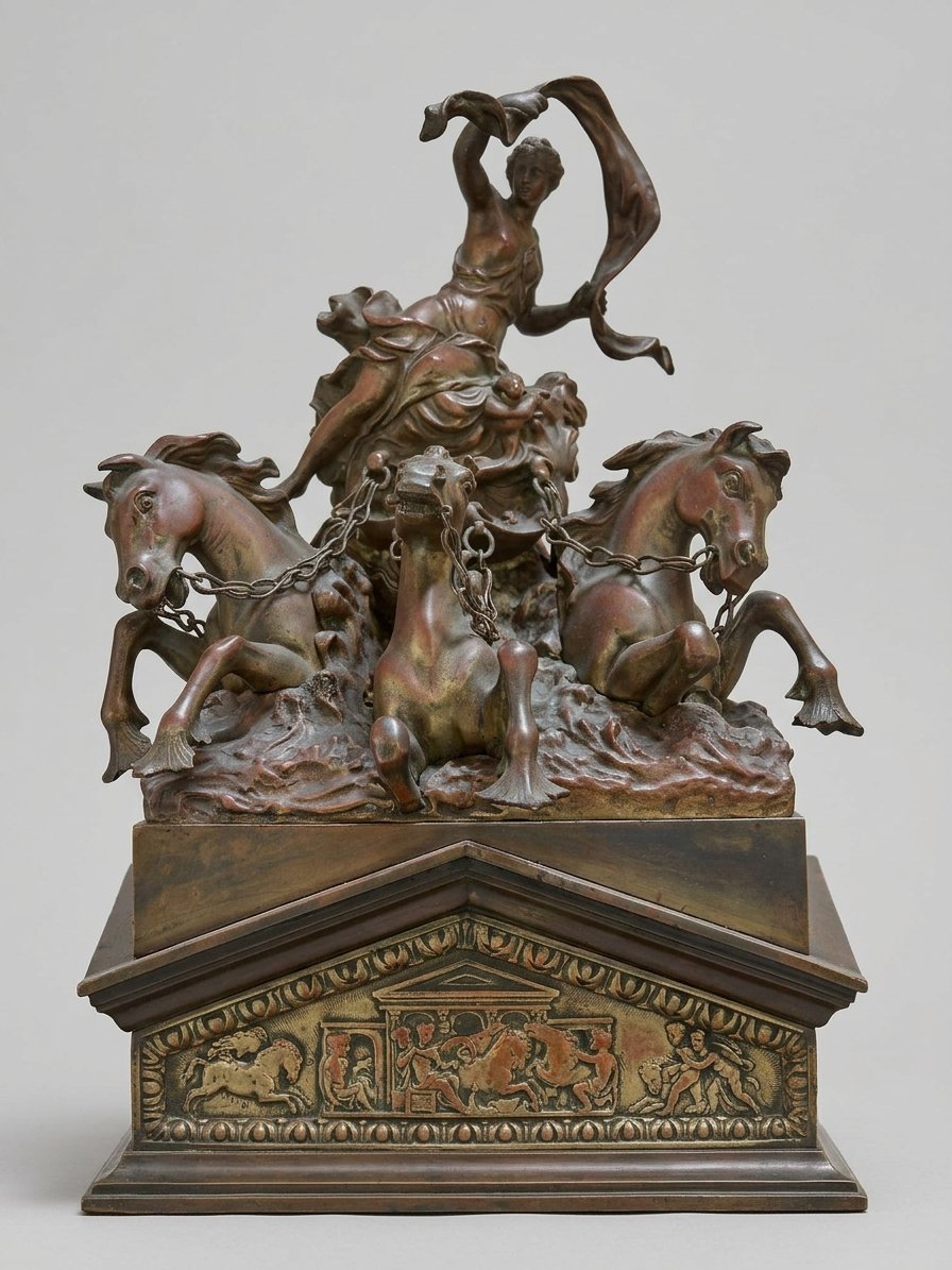 HORLOGE EN BRONZE-photo-3