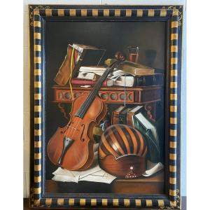 PEINTURE À L'HUILE SUR TOILE XXe SIÈCLE