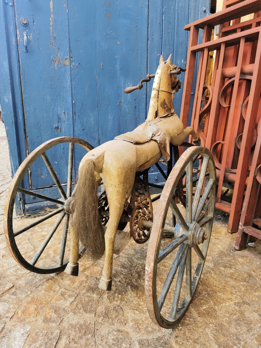 Tricycle On Horse End XIX Th 90 Cm-photo-3