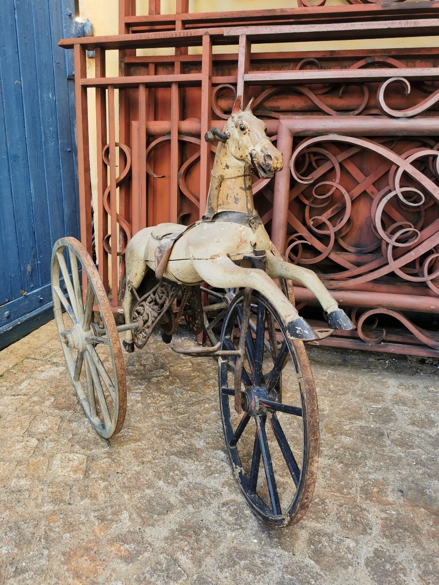 Tricycle Au Cheval Fin XIX ème 90 Cm