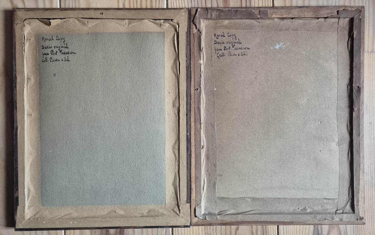 Pair Of Watercolor Drawings By Marcel Capy-photo-2