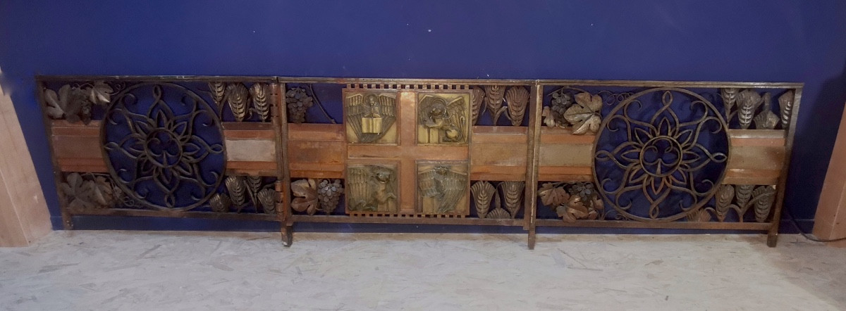 Bernardin Wrought Iron And Copper Choir Grille, Clermont Ferrand-photo-2