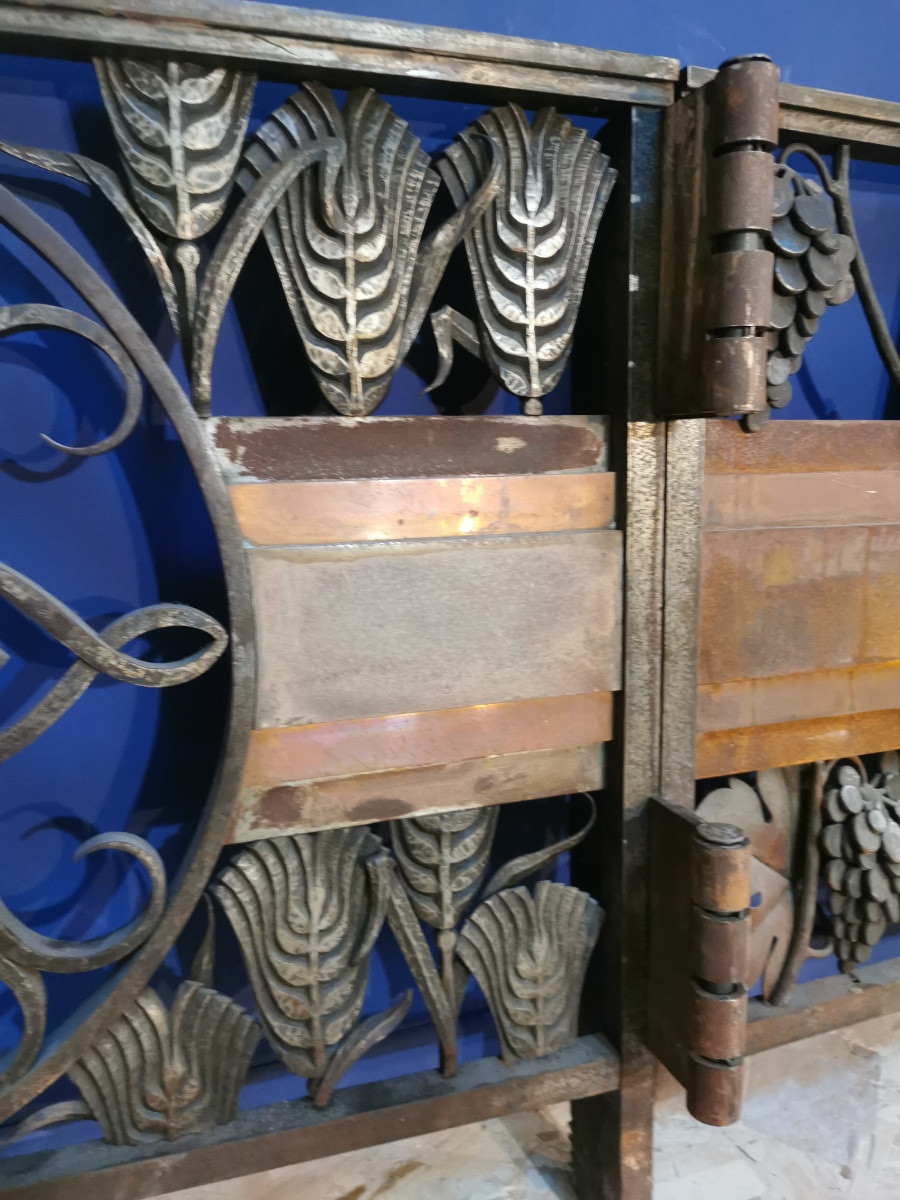 Bernardin Wrought Iron And Copper Choir Grille, Clermont Ferrand-photo-4