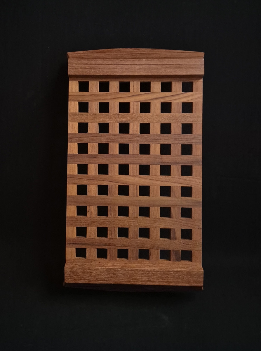 Plateau De Service Teck Design Scandinave-photo-2