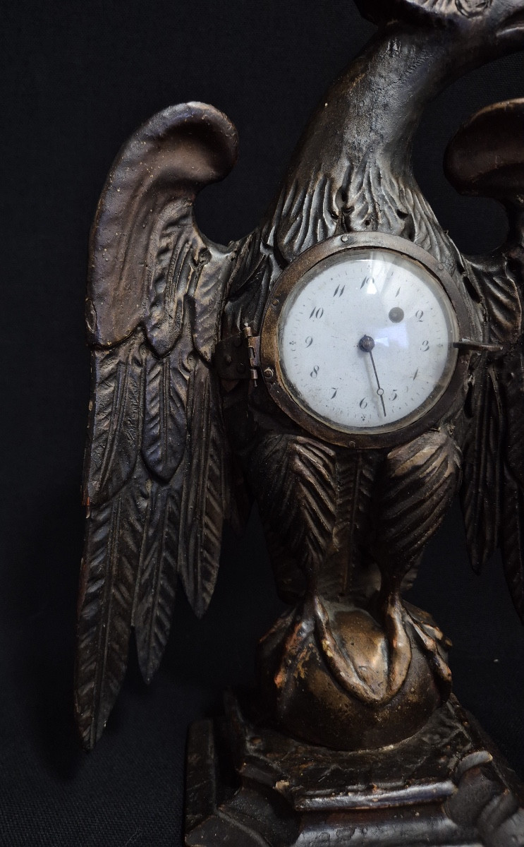 porte montre aigle en bois-photo-3