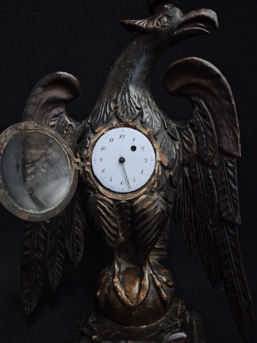 porte montre aigle en bois-photo-4