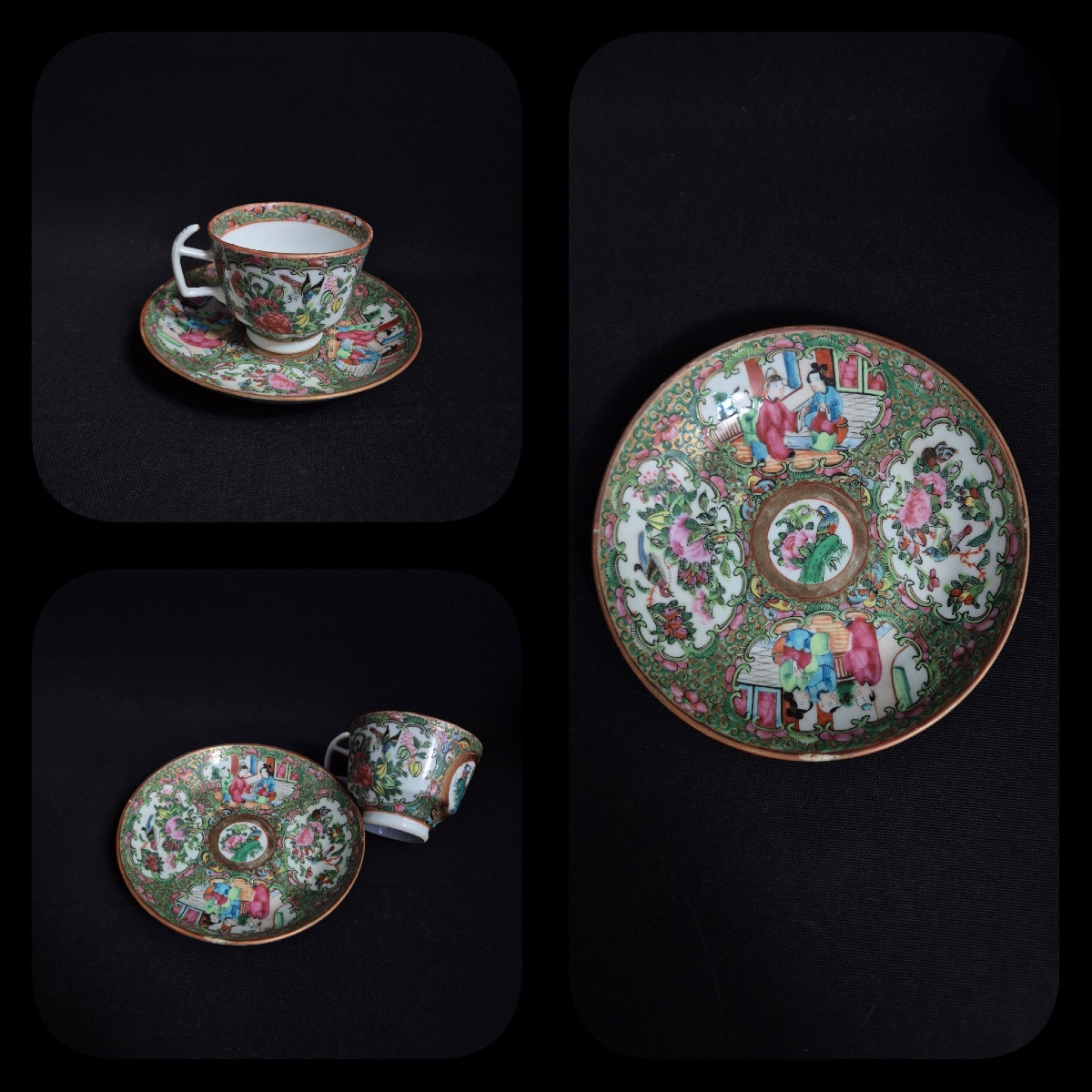 19th Century Canton Porcelain Tea Set-photo-1