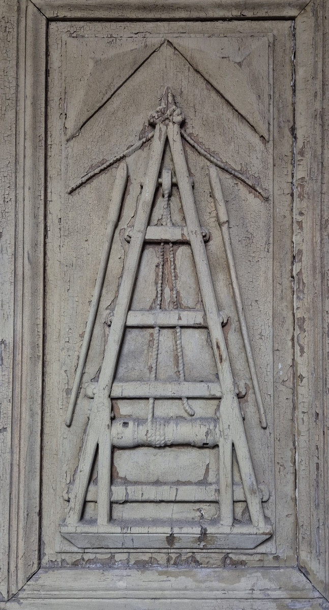 19th Century Carpenter's House Door-photo-3