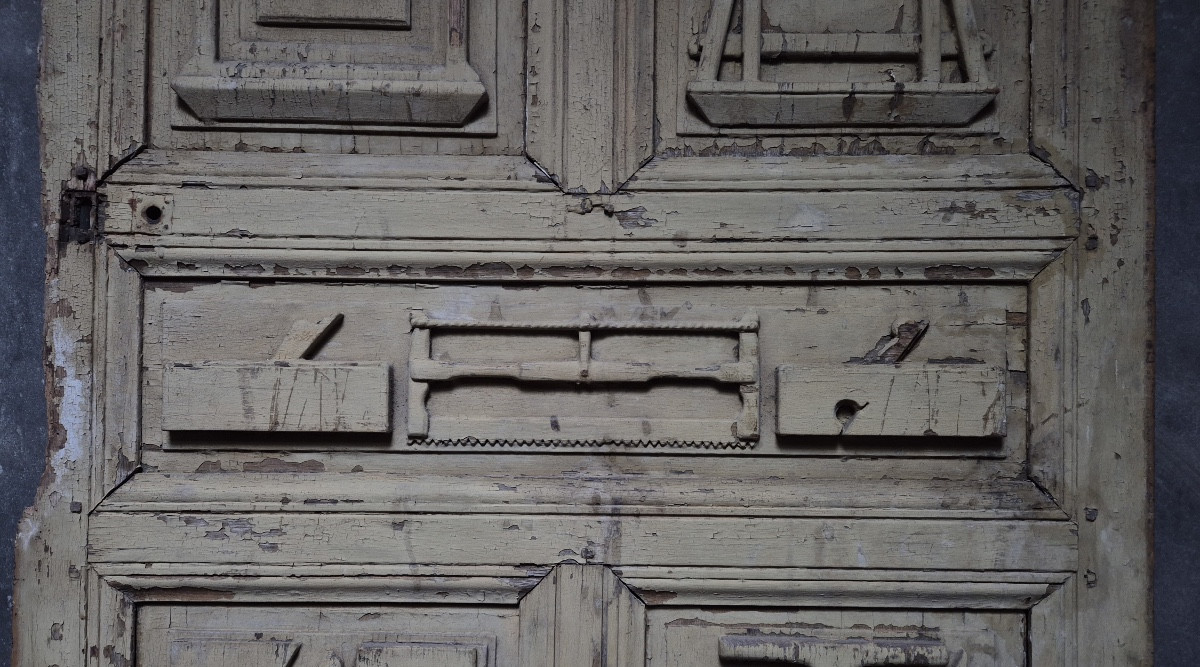 19th Century Carpenter's House Door-photo-2
