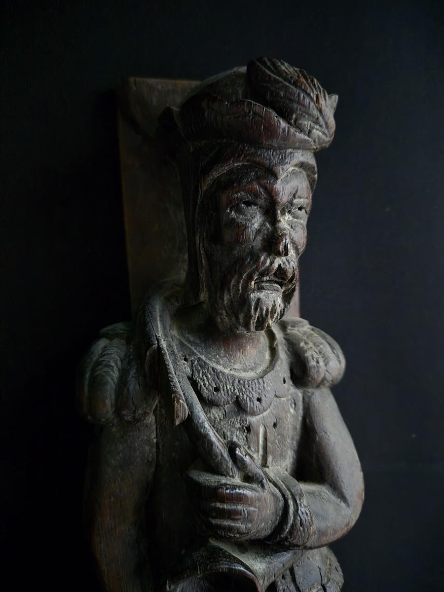 Pair Of Pilasters, Flanders 17th Century 115 Cm-photo-6