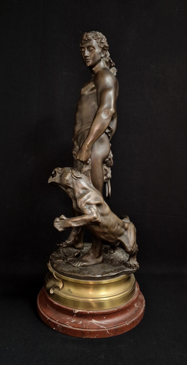 "the Belluaire" Bronze By Adrien Gaudez-photo-4