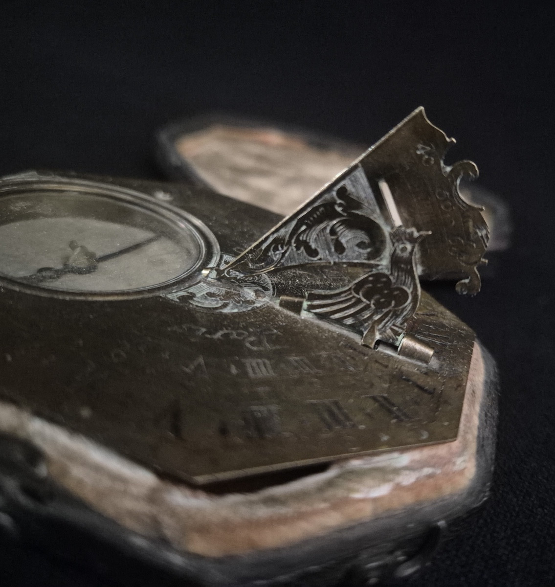 Compass And Sundial Guibout In Paris 18th Century-photo-4
