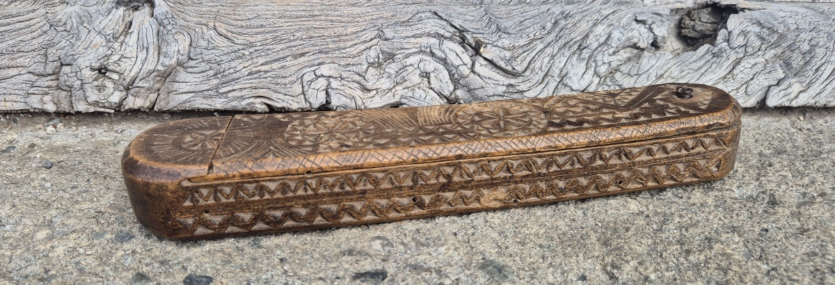 étui a rasoir art populaire Auvergne -photo-2