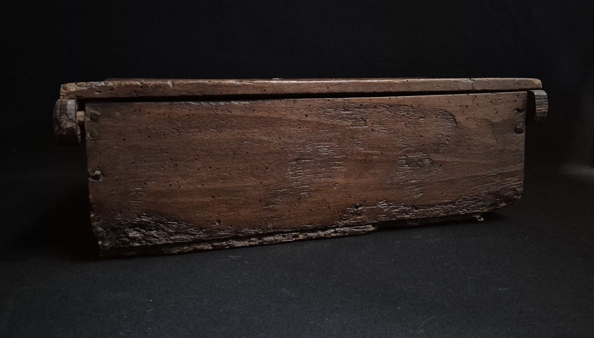 coffret de dentelière   Sculpté Art Populaire Auvergne-photo-2