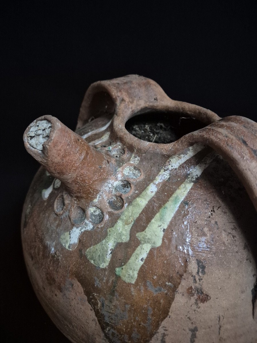 19th-century Terracotta Pottery From The Haute-loire Region-photo-4