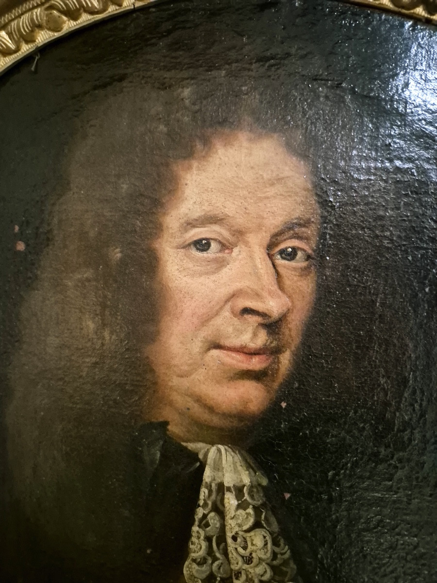 portrait d'officier en cuirasse fin XVIIe-photo-2