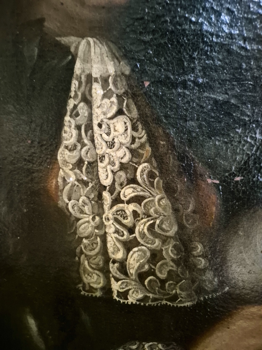 portrait d'officier en cuirasse fin XVIIe-photo-3