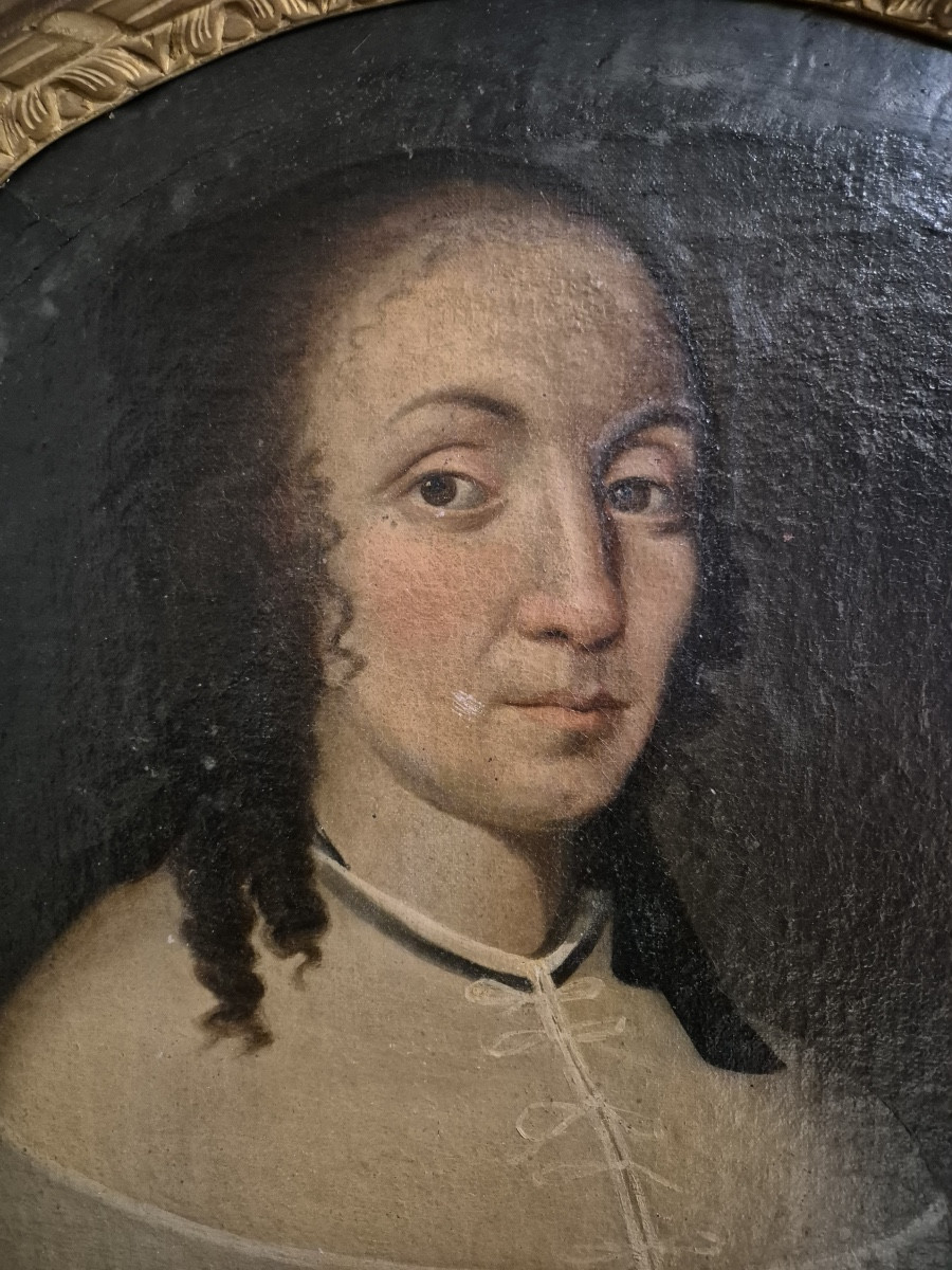 portrait d'une dame de qualité XVIIe-photo-2