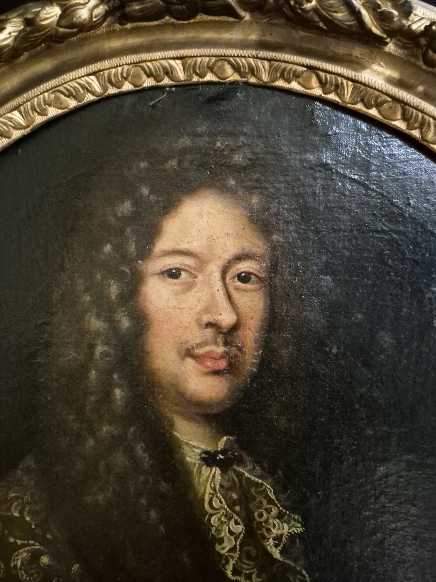 portrait d'un gentilhomme a la perruque XVIIe-photo-2